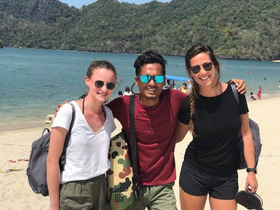 Guide leading a group on a Langkawi mangrove boat tour